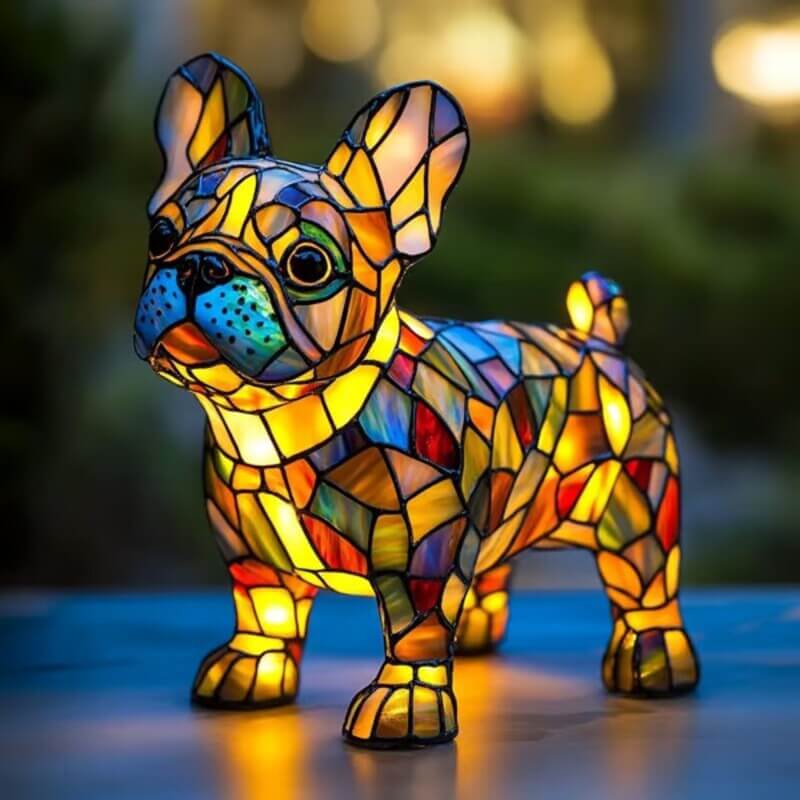 Dog Lamp Resin Decoration – Cute Handcrafted Pet Night Light for Home Decor - All you Need