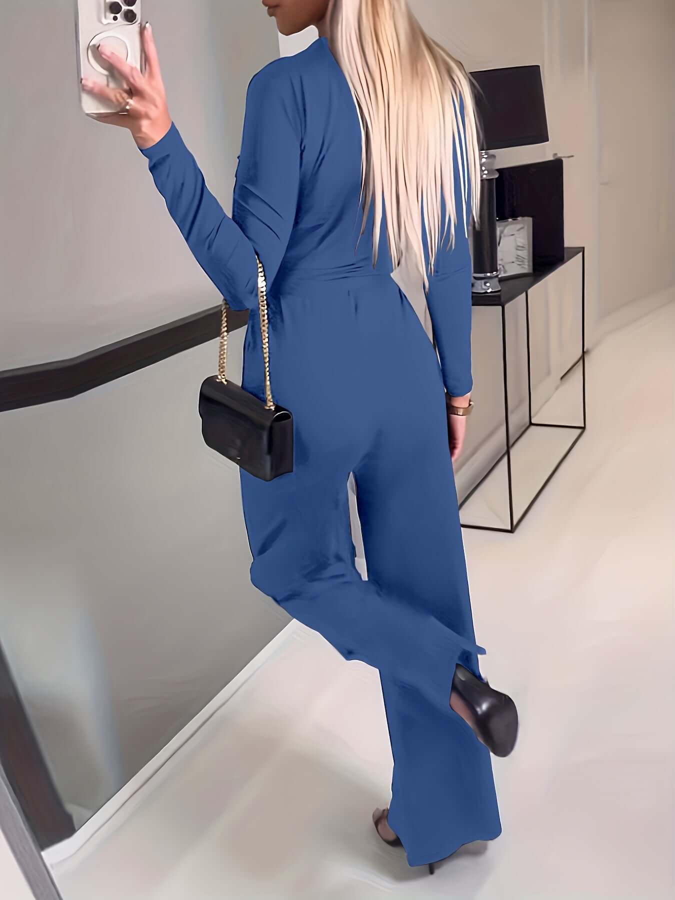 Wide Leg Belted Jumpsuit - All you Need