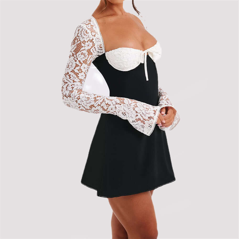 Y2K Lace Bodycon Corset Top – Retro Glam, Modern Edge - All you Need
