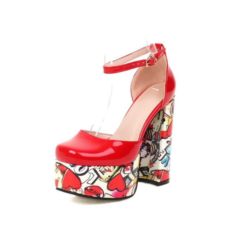 Ultra High Chunky Heel Shoes | 5 Colours | All you Need - All you Need