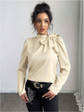 Elegant Long Sleeve Shirt – Classic Polyester Top - All you Need