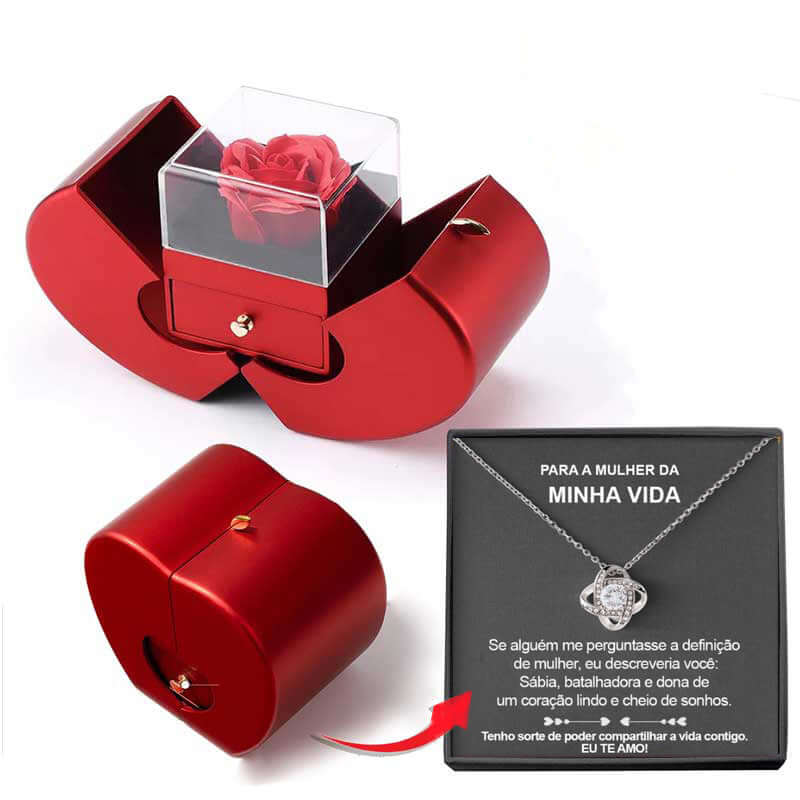 Handmade Rose Jewelry Box – Copper & Soap Flower Fruit-Shaped Gift Box - All you Need
