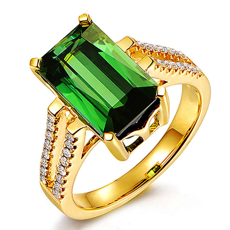 Geometric Open Ring | Diamond-Encrusted | All you Need - All you Need