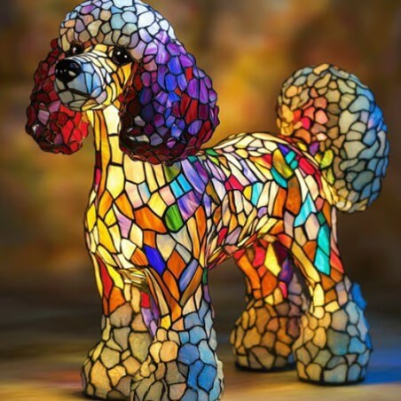 Dog Lamp Resin Decoration – Cute Handcrafted Pet Night Light for Home Decor - All you Need