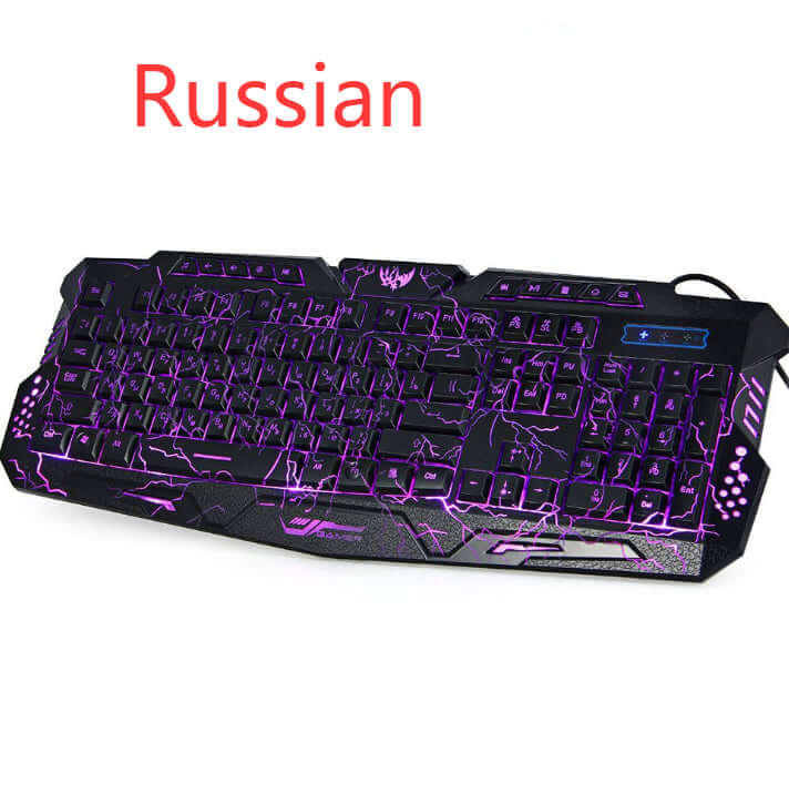 108-Key Wired Gaming Keyboard – RGB Tri-Colour Backlit USB Keyboard - All you Need