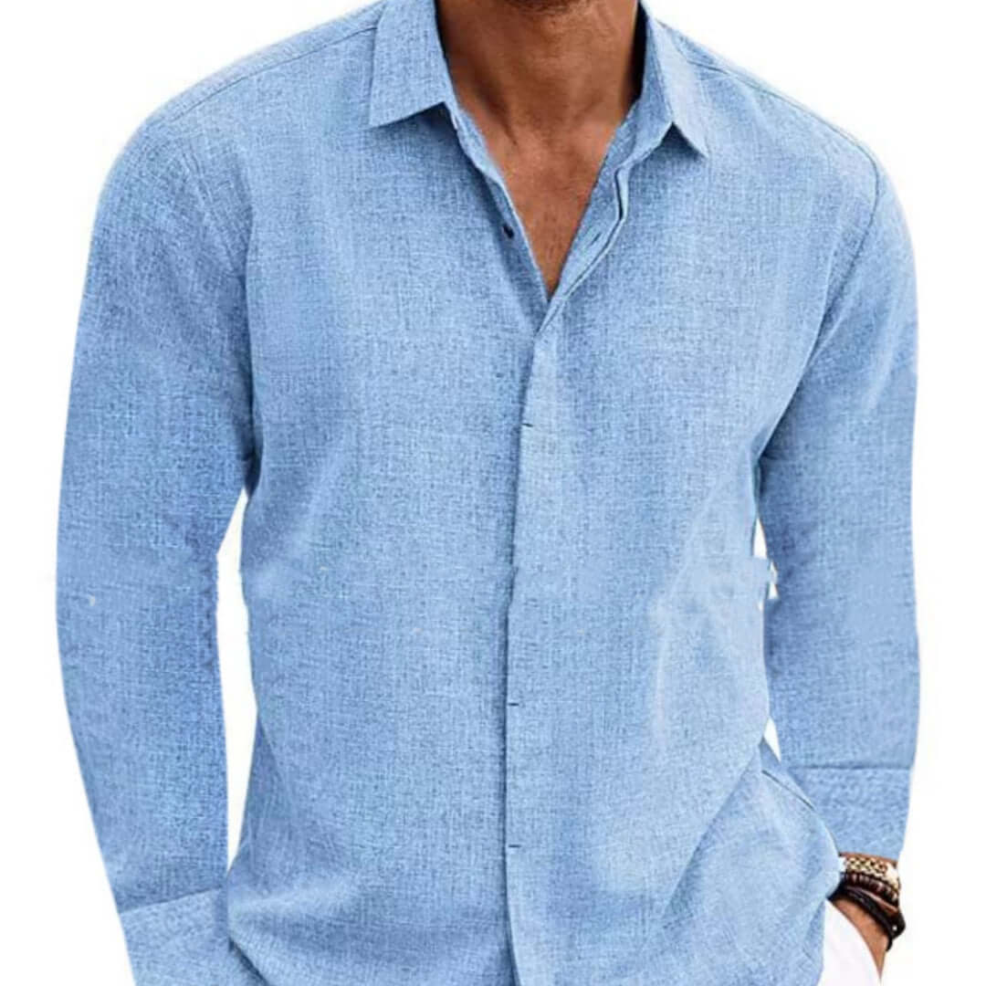 Men's Loose Fit Long-Sleeve Polyester Cardigan – American Retro Style in 7 Colours - All you Need