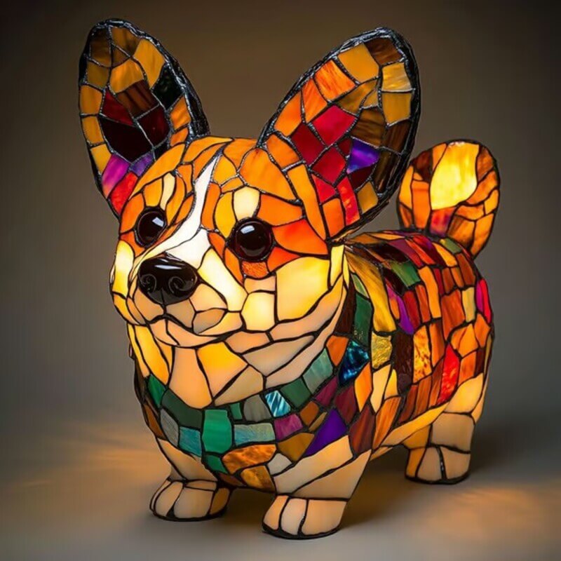 Dog Lamp Resin Decoration – Cute Handcrafted Pet Night Light for Home Decor - All you Need