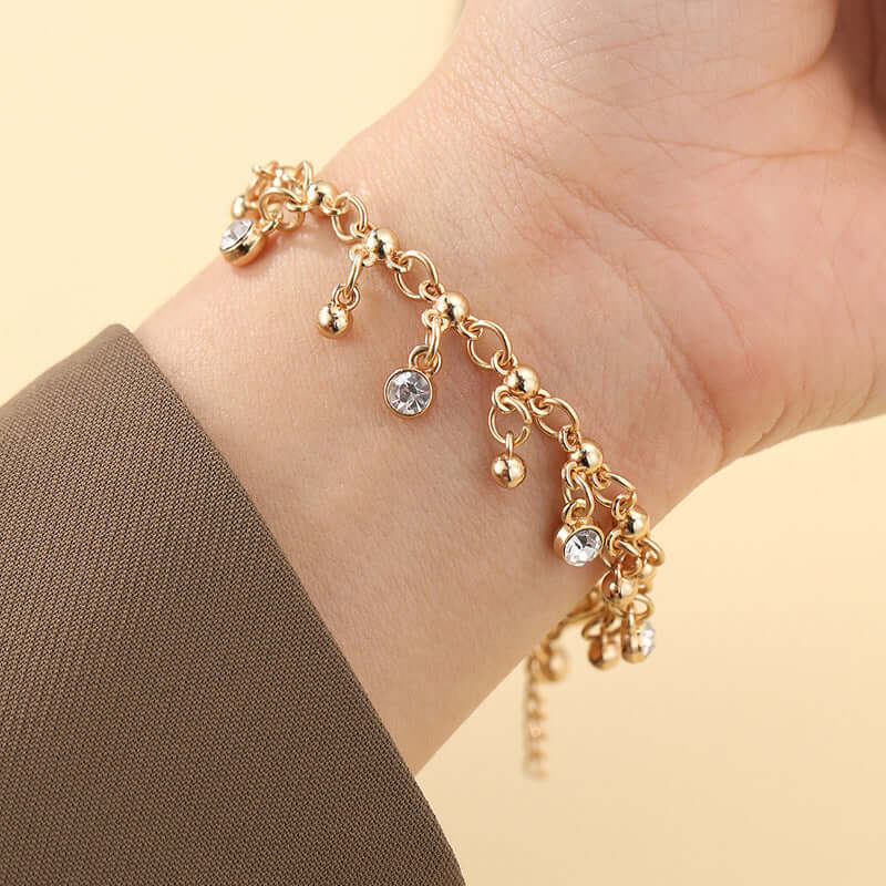 Minimalist Gold Tassel Bracelet – Electroplated Alloy Geometric Women's Bracelet - All you Need