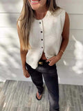 Sleeveless Knitted Vest - All you Need