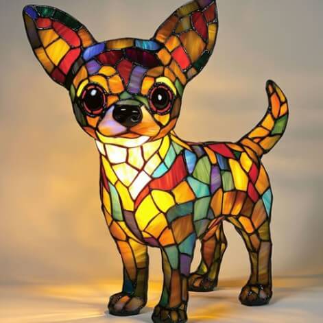 Dog Lamp Resin Decoration – Cute Handcrafted Pet Night Light for Home Decor - All you Need