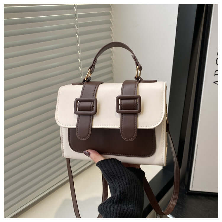 Streetwear Square Crossbody Bag – PU Leather with Phone Pocket in Black, Coffee & Khaki - All you Need