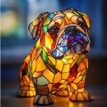 Dog Lamp Resin Decoration – Cute Handcrafted Pet Night Light for Home Decor - All you Need