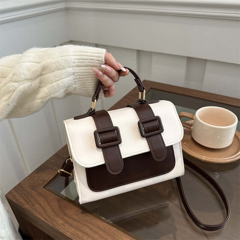 Streetwear Square Crossbody Bag – PU Leather with Phone Pocket in Black, Coffee & Khaki - All you Need