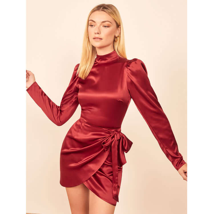 Women Satin Fashion Dress - All you Need