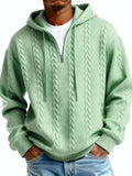 Men's Zip-Up Hooded Sweatshirt – Polyester Pullover Hoodie in Multiple Colours - All you Need