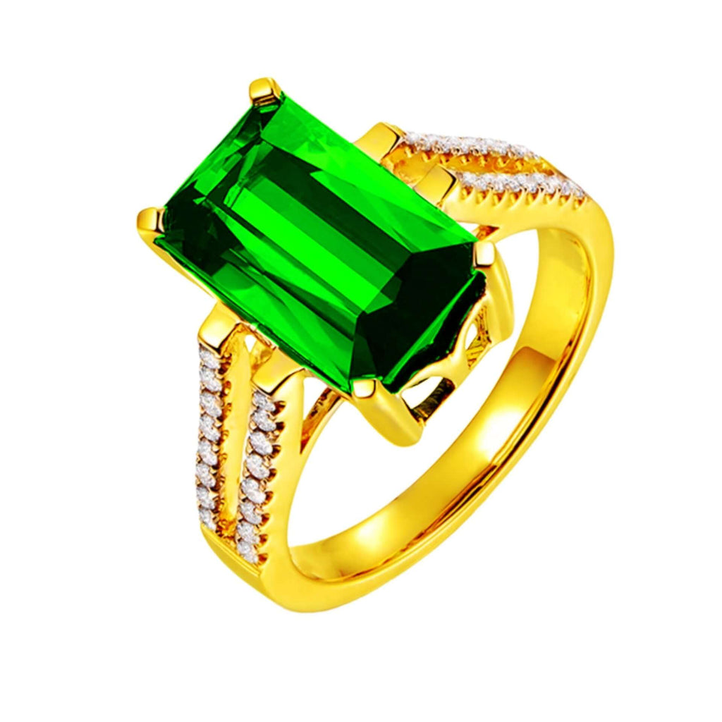 Geometric Open Ring | Diamond-Encrusted | All you Need - All you Need