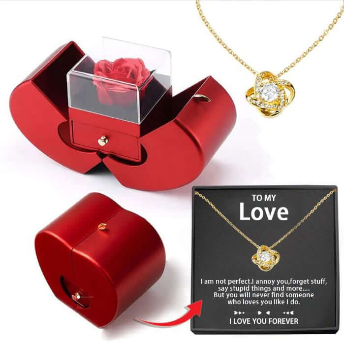 Handmade Rose Jewelry Box – Copper & Soap Flower Fruit-Shaped Gift Box - All you Need