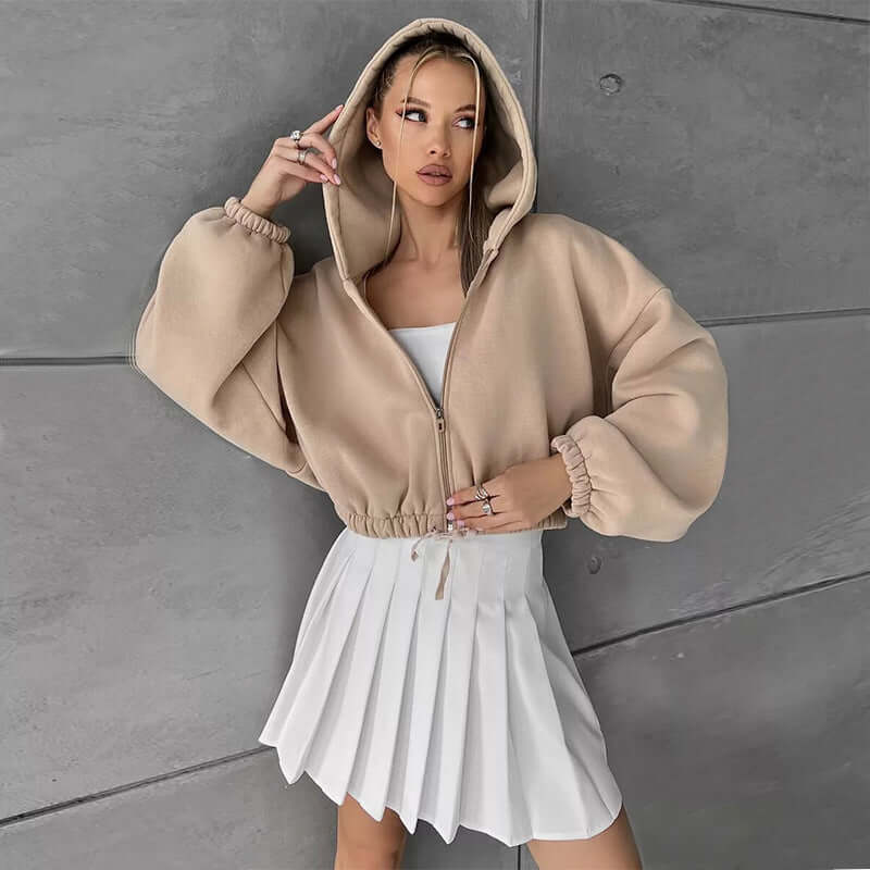 Cropped Fitted Hoodie | Women's Streetwear | All you Need - All you Need