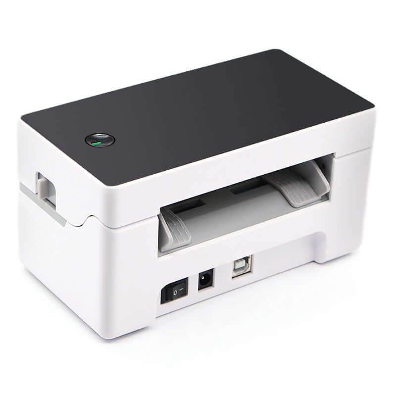 Compact design of wireless thermal label printer for easy label printing anywhere.