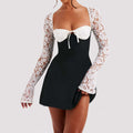 Y2K Lace Bodycon Corset Top – Retro Glam, Modern Edge - All you Need