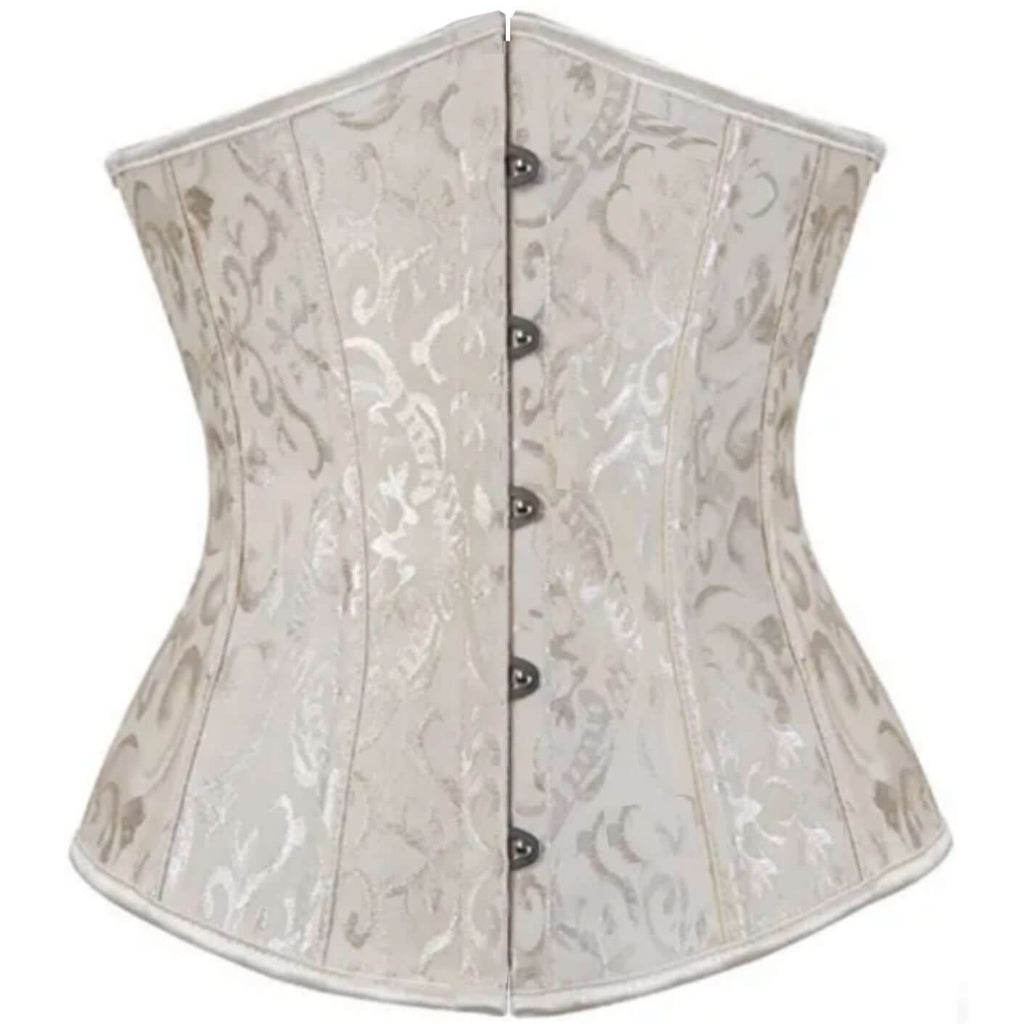 Elegant jacquard decorative belt clip with intricate woven pattern for fashion styling.