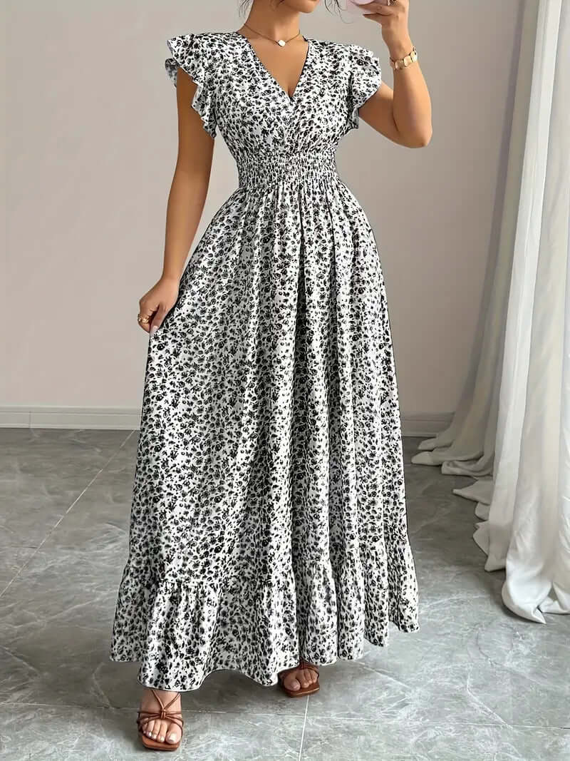 Women's Floral Summer Dress | Ruffle Sleeve | All you Need - All you Need