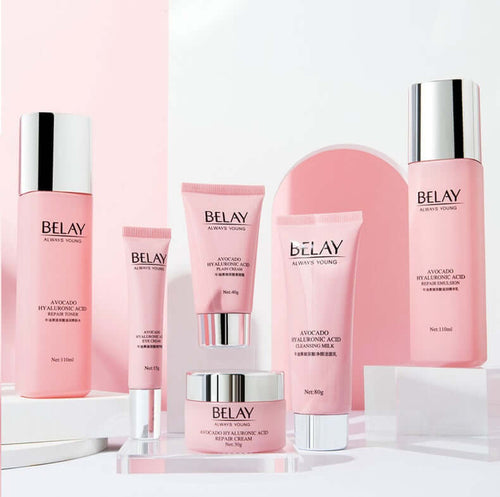 6-Piece Pomegranate Hyaluronic Acid Skincare Set - All you Need